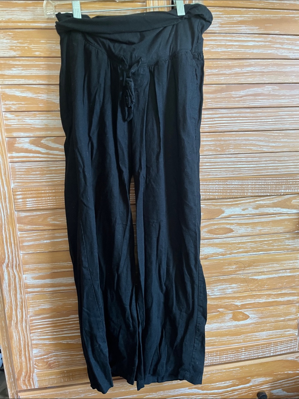 Old Navy Women’s maternity rollover/drawstring waist linen pants
